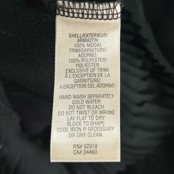 Juicy Couture Dress Size P Flapper Bow Pleated Hem Sleeveless Modal Black - Picture 8 of 10